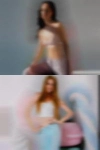 Curvaceous girls skirts over