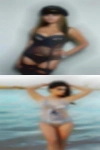 Goth female looking threesome