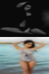 Nude together crouch wrestling